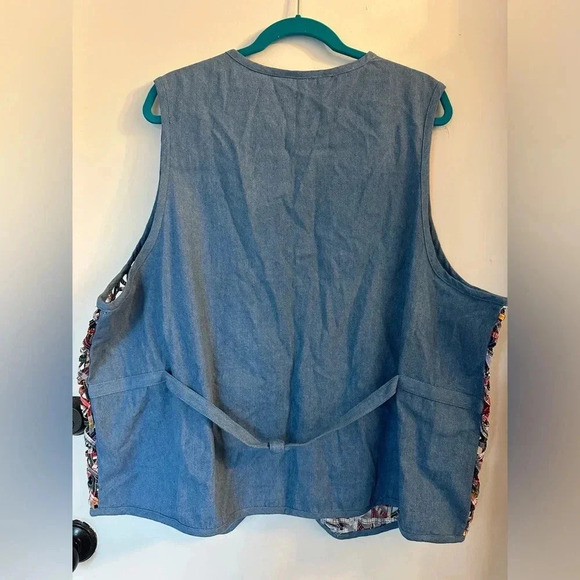 VICTORIA JONES Open Lattice Vest vintage 22w - Picture 4 of 4